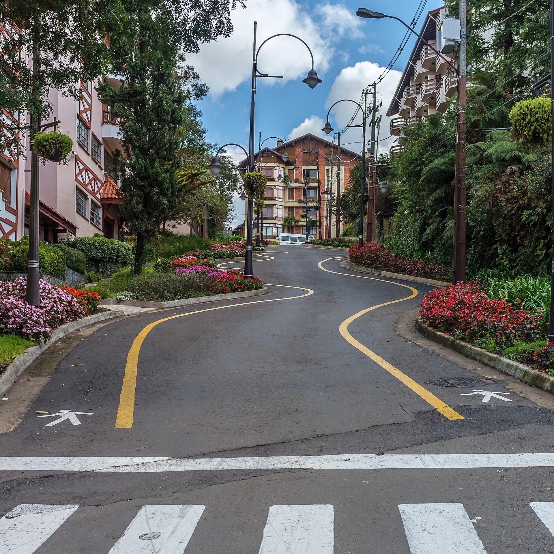 Rua Torta, em Gramado